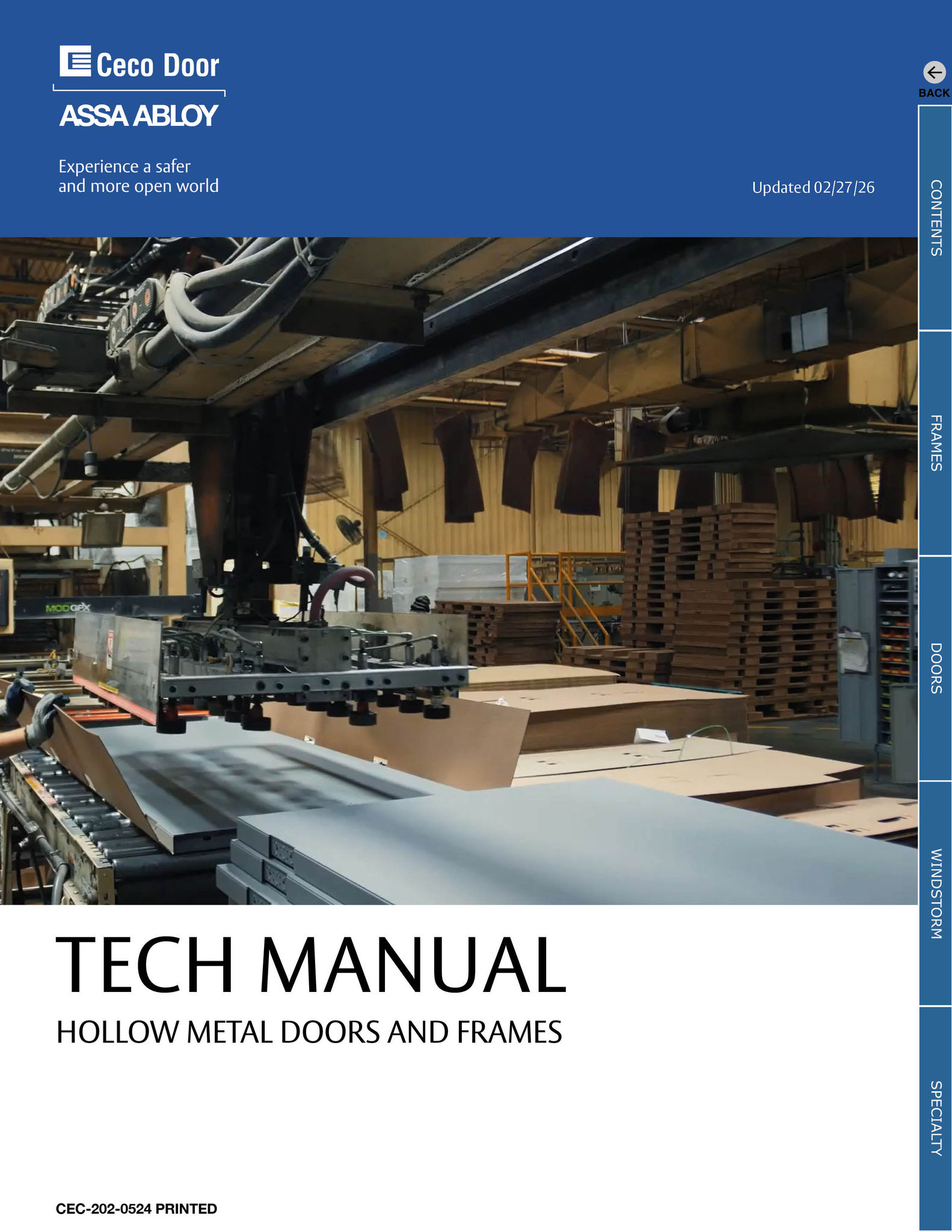 Ceco Technical Data - Technical Information - Steel, Hollow, Metal ...